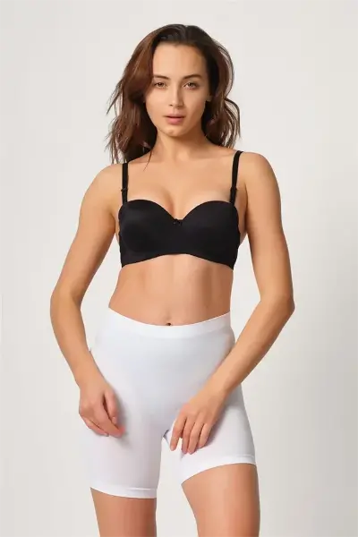 Beyaz MI 3003 Soft Paçalı Boxer
