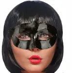 Siyah Renk Masquerade Kostüm Partisi Venedik Balo Maskesi-3