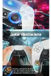 P4 Plus Bluetooth Titreşimli PS4/PS5 Uyumlu PC Telefon Joystick Kablosuz Oyun Kolu-6