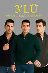 Erkek Fitilli Triko Kazak 3’lü Set – Haki, Siyah, Antrasit Kalın Dokuma Pamuklu Regular Fit V Yaka Fermuarlı Uzun Kollu Rahat Kışlık Kazak Kombini-1