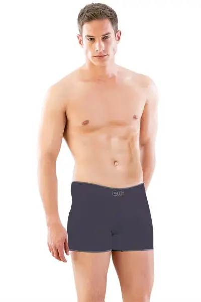 Antrasit MI 2108 Seamless uzun Erkek Boxer