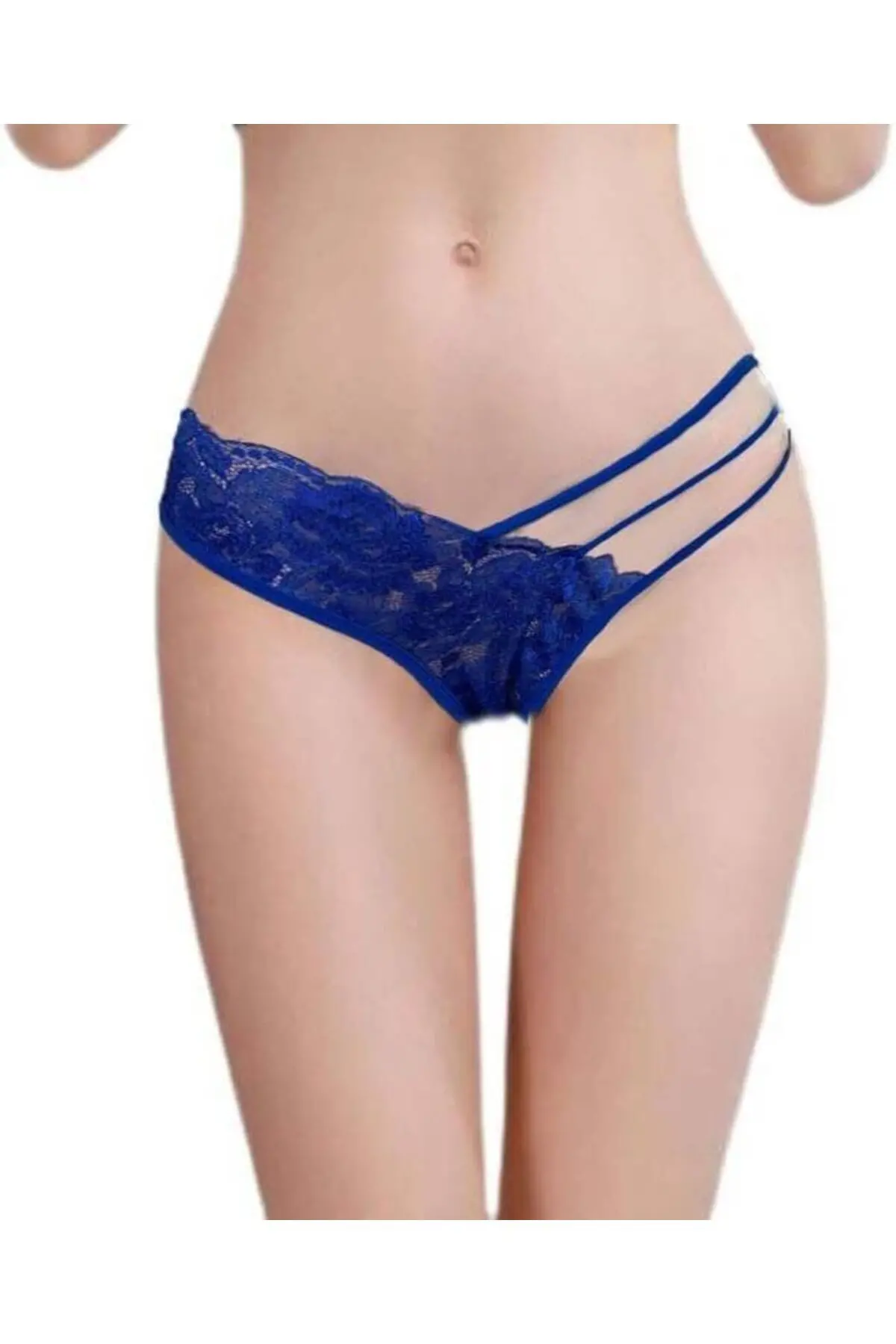 Dantelli Şerit Detaylı String Külot