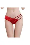 Dantelli Şerit Detaylı String Külot-4