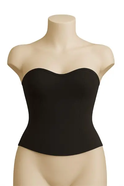 Siyah MI Emay 9155 Terletici Korse Büstiyer