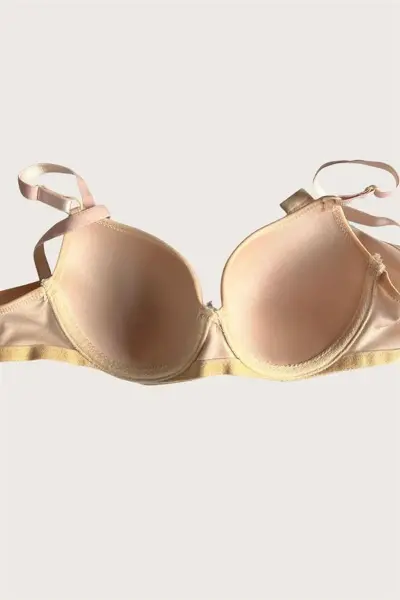 Ten-Beyaz 2'li Mikro Kumaş Push Up Dolgulu Balenli Günlük Destekli Sütyen