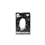 OVAL - GÜMÜŞ 6.5 INC=16.5X13CM MAKYAJ AYNASI ÇİFT TARAFLI KATLANIR AYAKLI (4745)-3