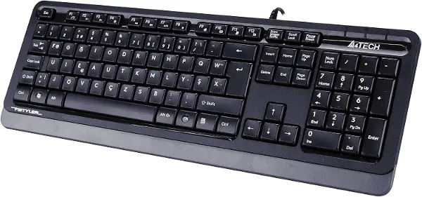A4 Tech FK10 USB Kablolu F Multimedia Klavye Gri