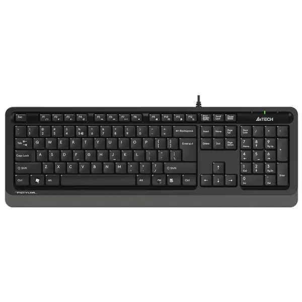 A4 Tech FK10 USB Kablolu Q Multimedia Klavye Siyah Gri