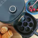 7 Gözlü Silikon Çok Amaçlı Airfryer Muffin Cupcake Kek ve Çörek Pişirme Kalıbı (4745)-2
