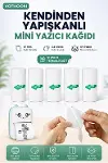 13’lü Mini Yazıcı Termal Rulo Seti Çocuk Kamera Baskı Kağıdı 5 Yapışkanlı 5 Düz Beyaz 3 Renkli-3