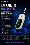 Kablosuz Karaoke Çift Mikrofon 6.5 mm Sahne Parti Düğün Aktivite Amfi Hoparlör-6