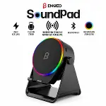 SOUNDPAD 5IN1 - 5W - 2000mAh TEMAS İLE SES YÜKSELTME - TELEFON STAND - USB-C ŞARJ SİYAH İNDİKSİYON SES YÜKSELTİCİ BLUETOOTH HOPARLÖR SPEAKER EKD-S10 (4745)-2