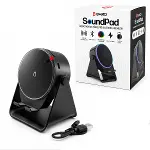 SOUNDPAD 5IN1 - 5W - 2000mAh TEMAS İLE SES YÜKSELTME - TELEFON STAND - USB-C ŞARJ SİYAH İNDİKSİYON SES YÜKSELTİCİ BLUETOOTH HOPARLÖR SPEAKER EKD-S10 (4745)-1