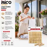 20PCS AHŞAP BAMBU MANDAL (4745)-2