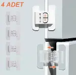 4 Adet Buzdolabı, Çekmece ve Dolap Kapağı Çocuk Kilidi (4745)-1