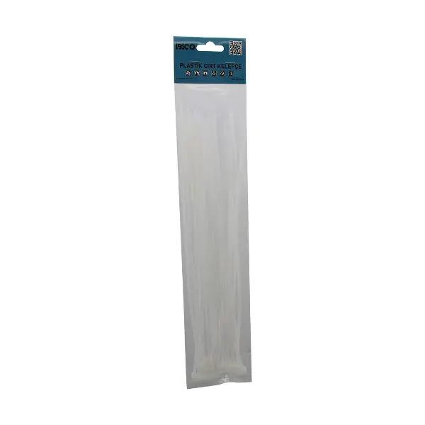 25PCS BEYAZ 3.6X300MM PLASTİK CIRT KELEPÇE (4745)