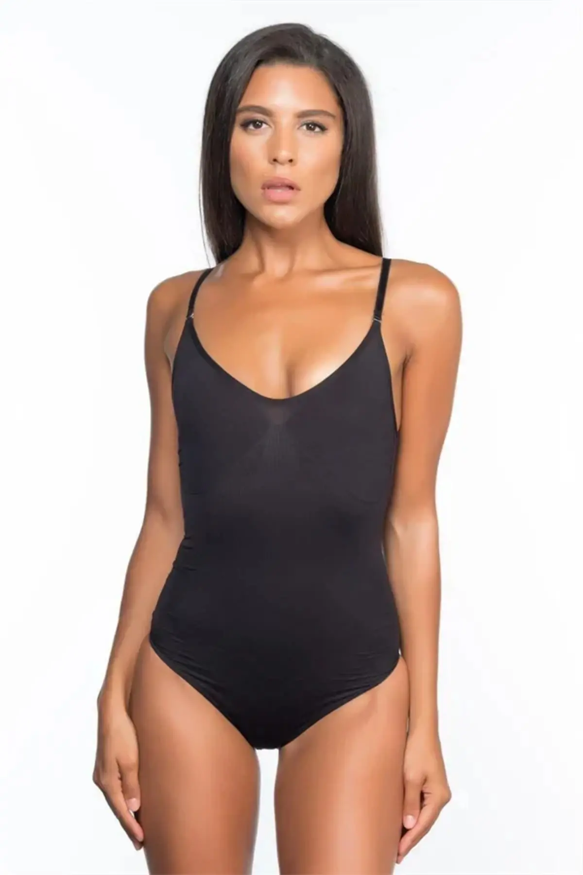 Siyah Desenli Body Korse