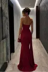 Kadın Straplez Balık Kesim Abiye Elbise-4
