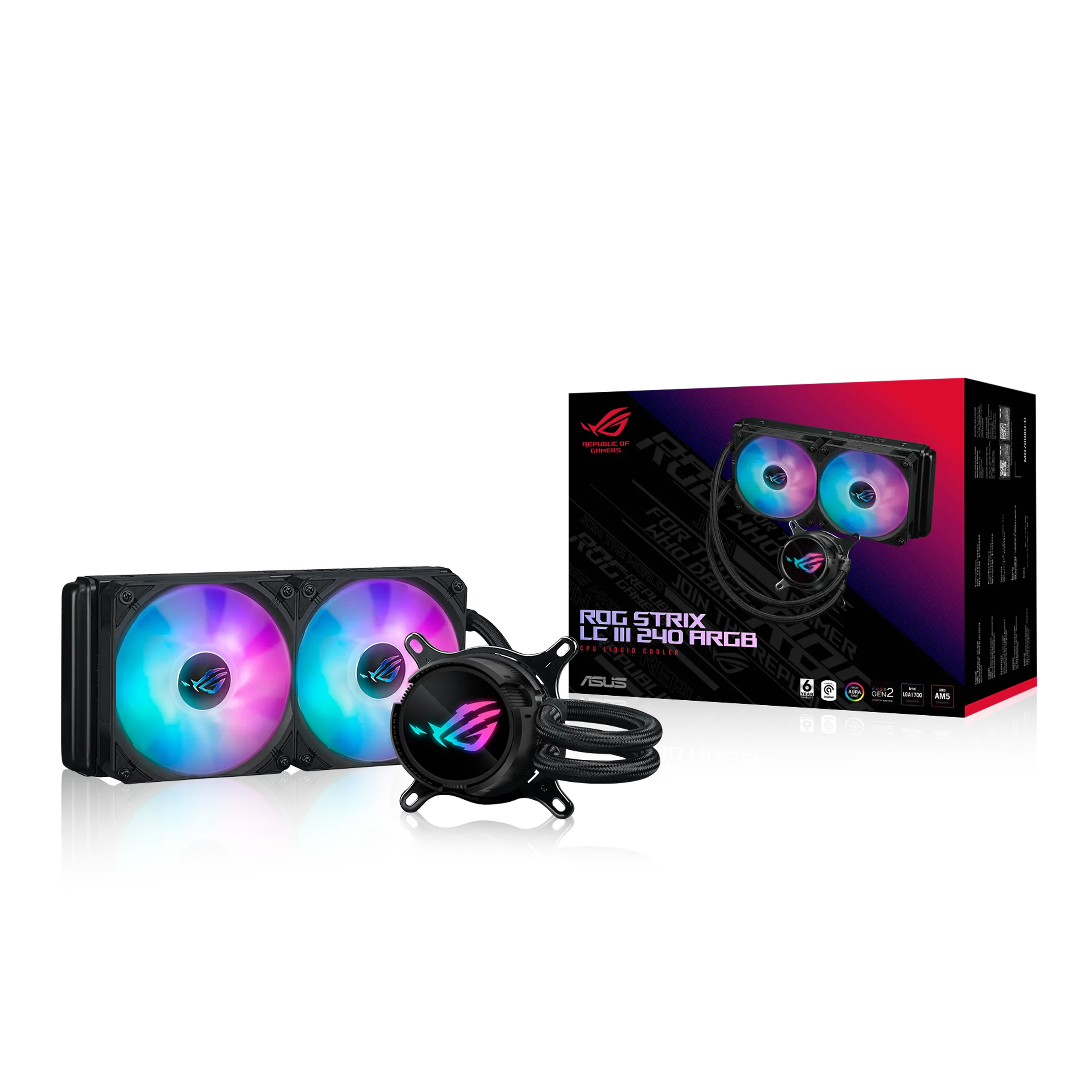 ROG STRIX LC III 240 ARGB 120MM2 RADYATÖR FAN CPU SIVI SOĞUTUCUSU