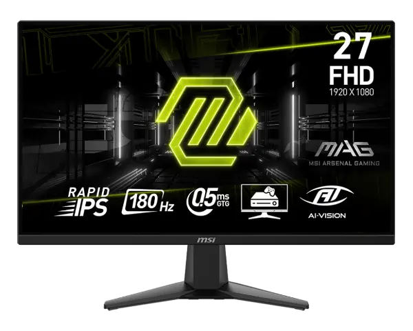 MAG 275F 27" 0.5ms 180Hz 1920x1080(FHD) IPS HDMI+DP Flat Gaming Monitör