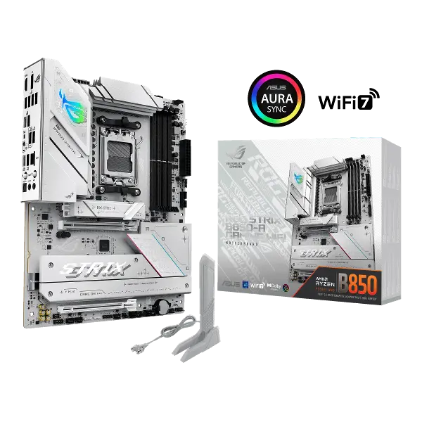 ROG STRIX B850-A GAMING WIFI, 4xDDR5, 4x M2, HDMI, DP, 2xType-C, Wi-Fi 7, Bluetooth v5.4, AMD Ryzen 9000 Serisi, AM5 Soket Anakart