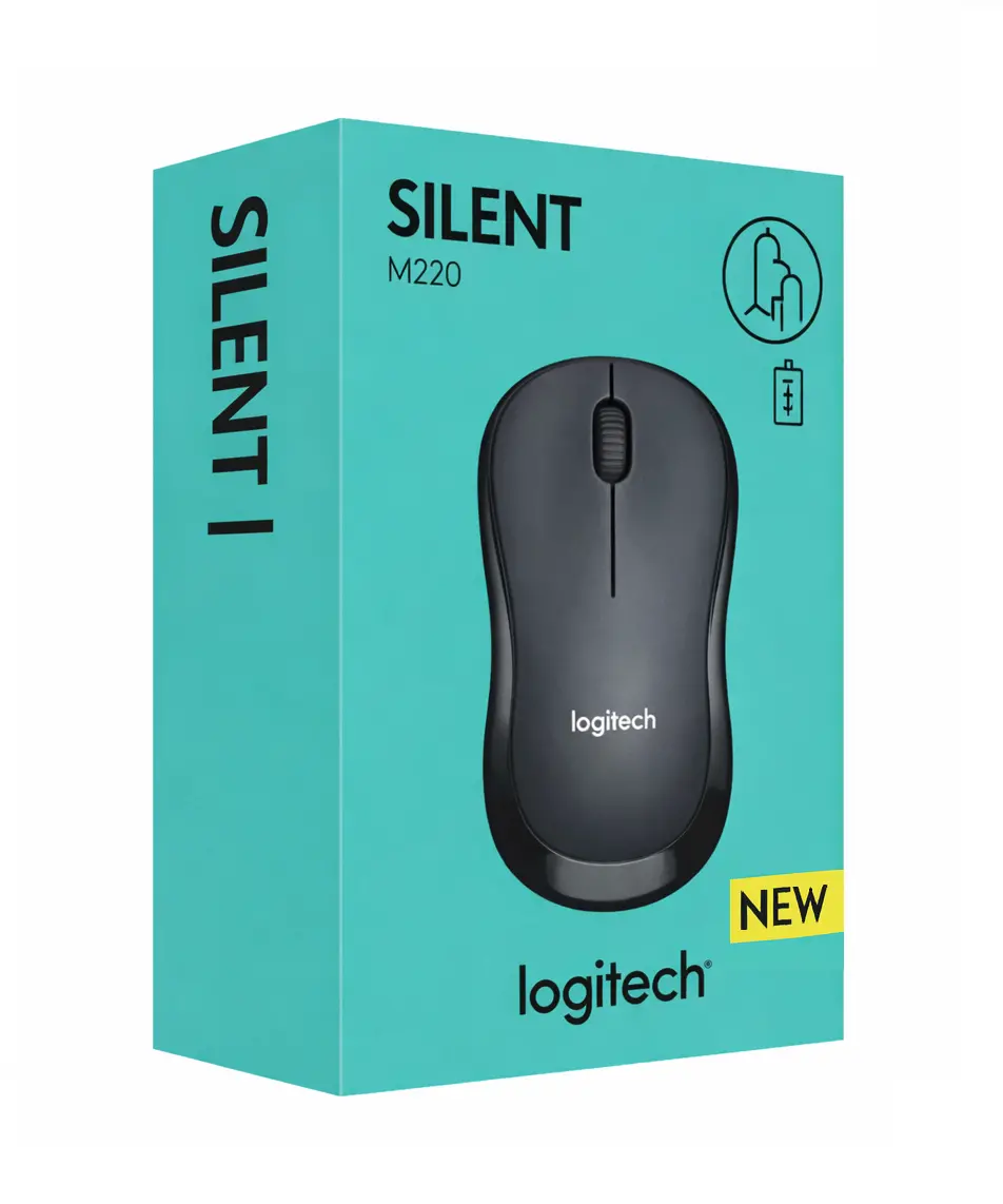 Logitech M220 Sessiz Kablosuz Optik Mouse M220 Siyah
