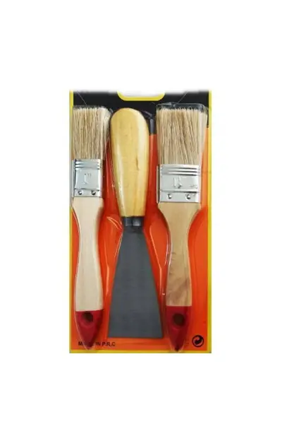 Boya Kestirme Fırça- Spatula Seti 3lü (4745)