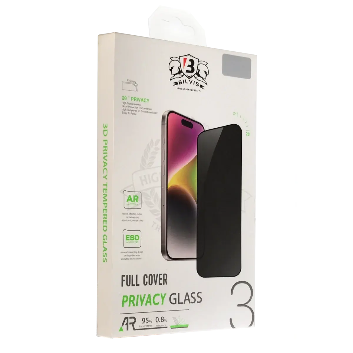 İphone 13 Pro Max Bilvis 3d Hayalet Cam Ekran Koruyucu