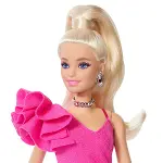 JJN73 Barbie DELUXE STYLE - Pembe Parlak Elbise-3