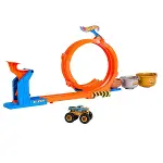 JBX64 Hot Wheels Monster Trucks Döngü ve Takla Bigfoot Oyun Parkuru-4