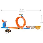 JBX64 Hot Wheels Monster Trucks Döngü ve Takla Bigfoot Oyun Parkuru-5