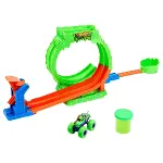 JMK91 Hot Wheels Monster Trucks Mutant Kaosu Çemberde Yarış Oyun Seti-2