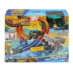 JFR08 Hot Wheels Monster Trucks Dönen Corkscrew Shark Çarpışması-6