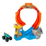 JFR08 Hot Wheels Monster Trucks Dönen Corkscrew Shark Çarpışması-1
