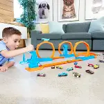 JDW39 Hot Wheels Track Creator Triple Loop Speed Kit-5