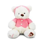 1014 Puffy Friends T Shirtlü Sevimli Peluş Ayı 43 cm-1