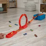 HMC04 Hot Wheels Track Builder Alev Temalı Akrobasi Seti-6