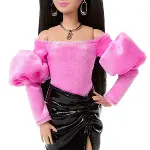 JJN76 Barbie DELUXE STYLE - Siyah Metalik Elbise-4