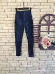 Yüksek Bel Likralı Jean Pantolon 90 Cm-3