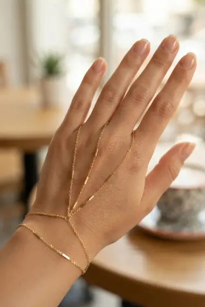 Gold Renk Pirinç Çift Sıralı Şahmeran TJ-SN809