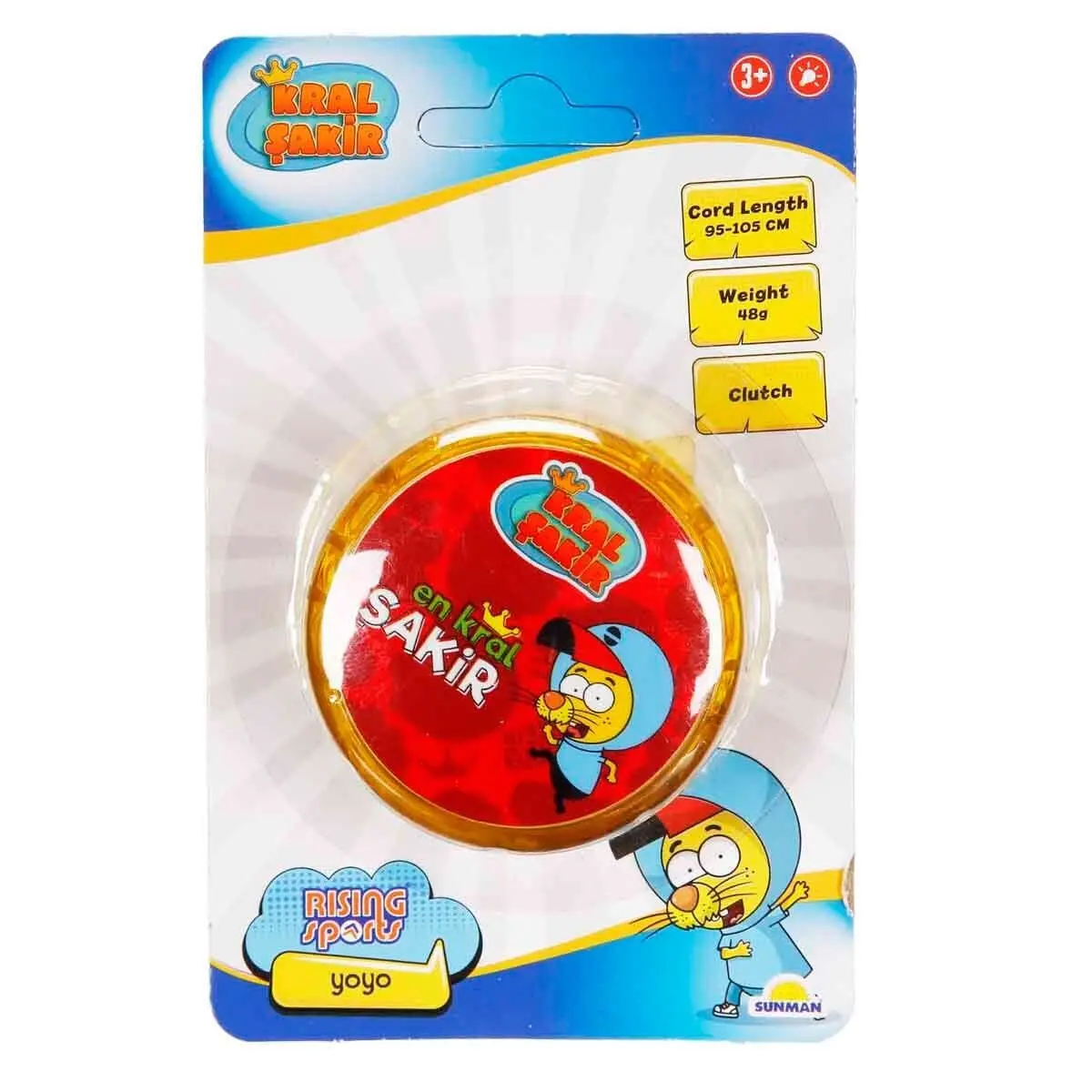 5354 SUN-RST-RSP-YOYO KRAL ŞAKİR 6CM SARI IŞIKLI KRTL KRAL