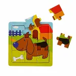 S00002907 WOODEN PUZZLE ANIMALS 9 PCS 3 AST-2
