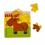S00002907 WOODEN PUZZLE ANIMALS 9 PCS 3 AST-1