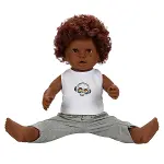 1060091 Dada Kıvırcık Saçlı Bebek 60 cm -Sunman-4