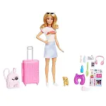 HJY18 Barbie Seyahatte Bebeği ve Aksesuarları-2