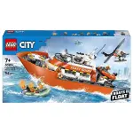 60504 Lego City Sahil Güvenlik Kurtarma Botu ve Helikopteri 742 parça +7 yaş-7