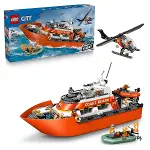 60504 Lego City Sahil Güvenlik Kurtarma Botu ve Helikopteri 742 parça +7 yaş-1