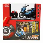 5839 SUN-MYG-MOTOSİKLET 1 12 BMW KASKLI FİGÜR PB.3R SES IŞIK-5