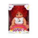 20040 Afro Kıvırcık Saçlı Bebek 23 cm -Sunman-4