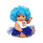 20040 Afro Kıvırcık Saçlı Bebek 23 cm -Sunman-8